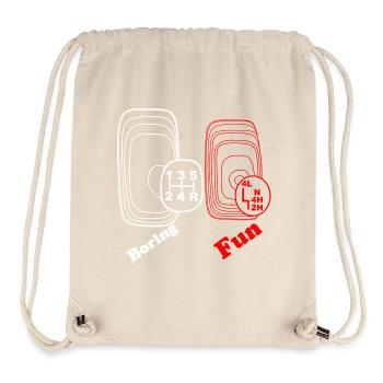 Langweilig Spass Gangschaltung 4WD 4x4 Allrad - Stanley/Stella recycelter Gym Bag - Naturweiß - Vorne