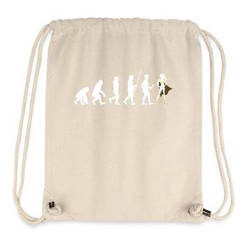 Evolution du cadeau t-shirt super-héros puissance - Sac à cordon recyclé Stanley/Stella - blanc naturel - Devant