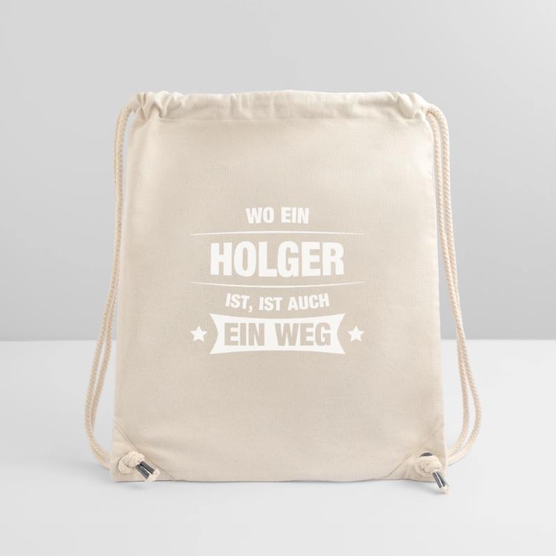 HOLGER Spruch Geschenkidee Geburtstag Witzig Cool Stanley/Stella recycelter Gym Bag