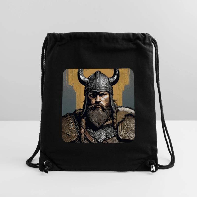 Stolzer Wikinger mit Hörner Helm Stanley/Stella recycelter Gym Bag