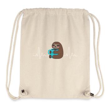 I love coffee t shirt coffee time sholt - Sac à cordon recyclé Stanley/Stella - blanc naturel - Devant