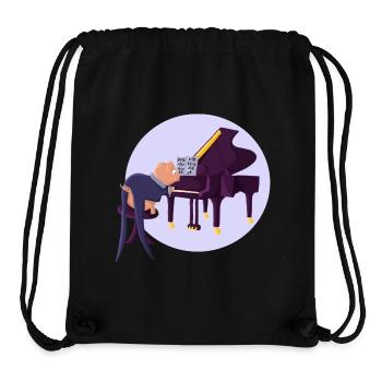 Grand piano - Stanley/Stella Recycled Gym Bag - black - Front