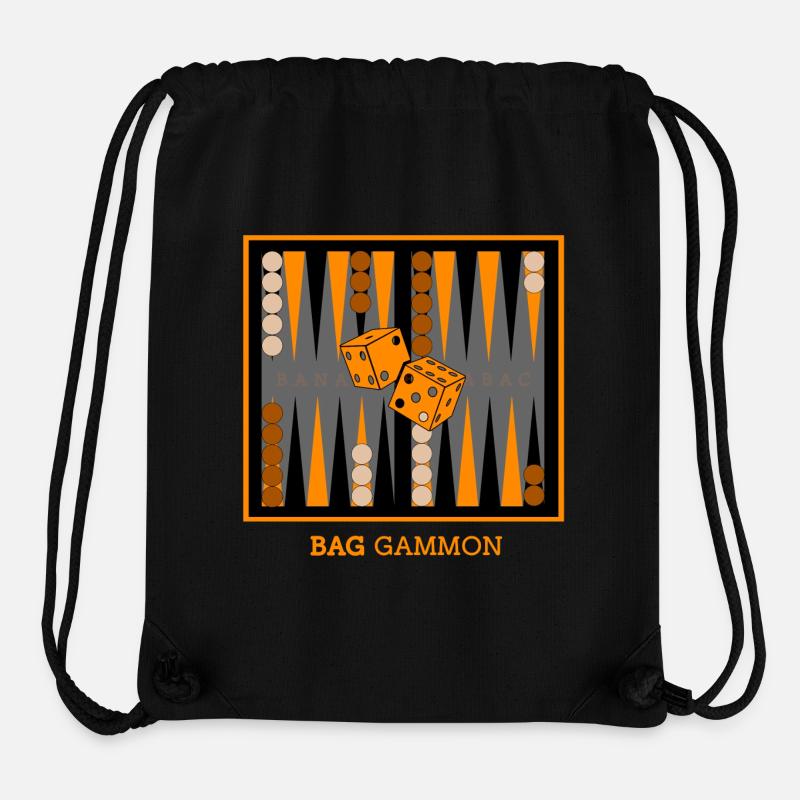 Sac Gammon - Sac à cordon recyclé Stanley/Stella - noir