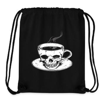 Coffee in the skull - Stanley/Stella Recycled Gym Bag - black - Front