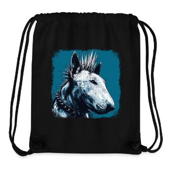 Punkrock Bullterrier - Stanley/Stella recycelter Gym Bag - Schwarz - Vorne