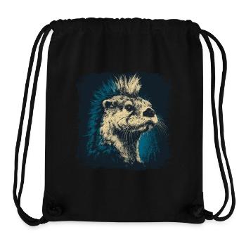 Otter Punk Rock - Stanley/Stella Recycled Gym Bag - black - Front
