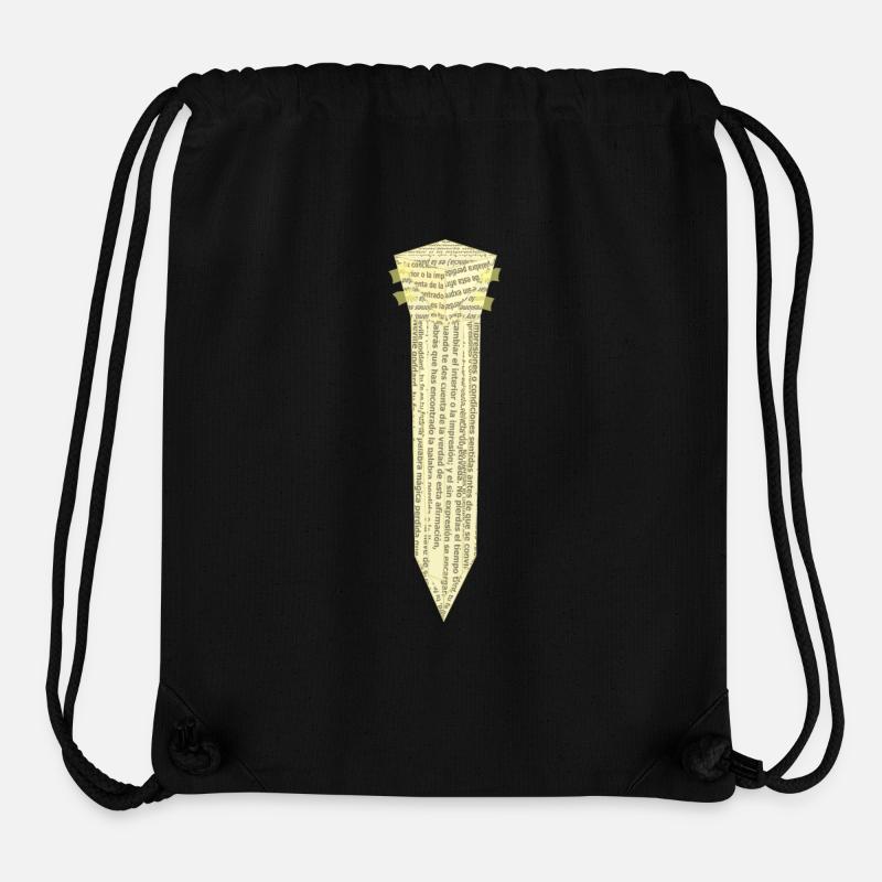 ORIGAMI KRAWATTE - Stanley/Stella recycelter Gym Bag - Schwarz