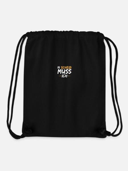 N Scheiss muss ich - Stanley/Stella recycelter Gym Bag - Schwarz