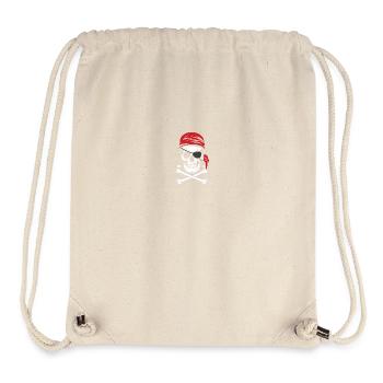 Piraten - Pirat mit Augenklappe - Stanley/Stella recycelter Gym Bag - Naturweiß - Vorne
