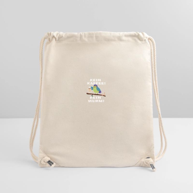 Müder Vogel mit Kaffee Stanley/Stella recycelter Gym Bag