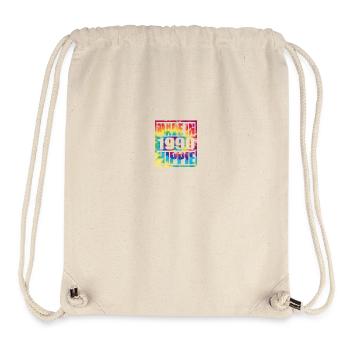 Anniversaire hippie 1990 - Sac à cordon recyclé Stanley/Stella - blanc naturel - Devant