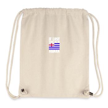 Drapeau de l’Adjarie - Sac à cordon recyclé Stanley/Stella - blanc naturel - Devant
