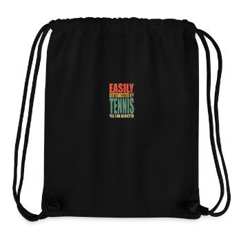 Tennis Spruch lustig - Stanley/Stella recycelter Gym Bag - Schwarz - Vorne