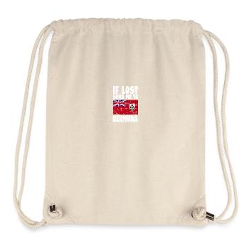 Bermuda Flagge Spruch - Stanley/Stella recycelter Gym Bag - Naturweiß - Vorne