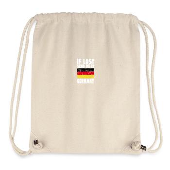 Germany Flag Slogan - Stanley/Stella Recycled Gym Bag - natural - Front