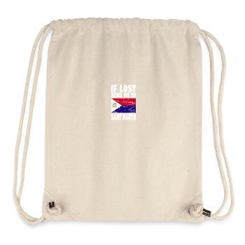 Drapeau Saint-Martin - Sac à cordon recyclé Stanley/Stella - blanc naturel - Devant