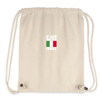 Drapeau de l’Italie - Sac à cordon recyclé Stanley/Stella - blanc naturel - Devant