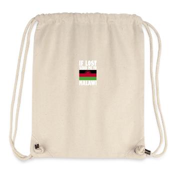 Malawi Flag Saying - Stanley/Stella Recycled Gym Bag - natural - Front