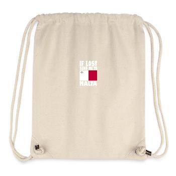 Malta Flagge Spruch - Stanley/Stella recycelter Gym Bag - Naturweiß - Vorne
