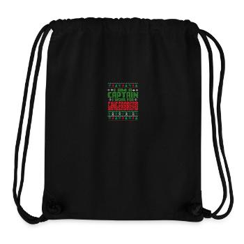 Captain Christmas Saying - Stanley/Stella Recycled Gym Bag - black - Front