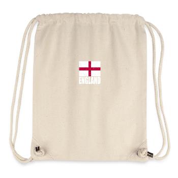 Drapeau de l’Angleterre - Sac à cordon recyclé Stanley/Stella - blanc naturel - Devant