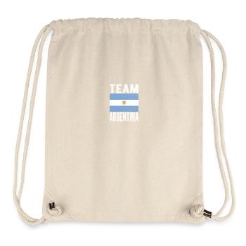Drapeau de l’ARGENTINE - Sac à cordon recyclé Stanley/Stella - blanc naturel - Devant