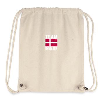 Drapeau du Danemark - Sac à cordon recyclé Stanley/Stella - blanc naturel - Devant