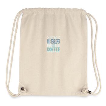 Web developer coffee saying - Stanley/Stella Recycled Gym Bag - natural - Front