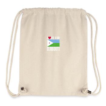 Djibouti Souvenir - Sac à cordon recyclé Stanley/Stella - blanc naturel - Devant