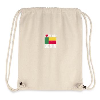 Benin Souvenir - Stanley/Stella recycelter Gym Bag - Naturweiß - Vorne