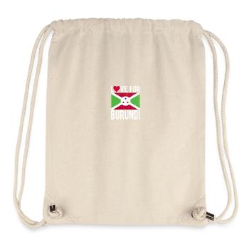 Burundi Souvenir - Stanley/Stella recycelter Gym Bag - Naturweiß - Vorne
