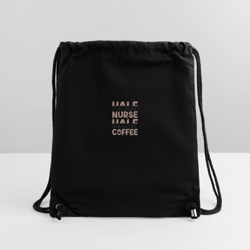 Halb Krankenschwester Halb Kaffee Stanley/Stella recycelter Gym Bag