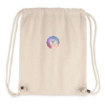 Widder Sternzeichen Symbol Mandala - Stanley/Stella recycelter Gym Bag - Naturweiß - Vorne