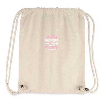 55 verheiratet Platin Hochzeit 55.Hochzeitstag - Stanley/Stella recycelter Gym Bag - Naturweiß - Vorne