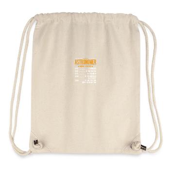 Astronom Stundenlohn - Stanley/Stella recycelter Gym Bag - Naturweiß - Vorne