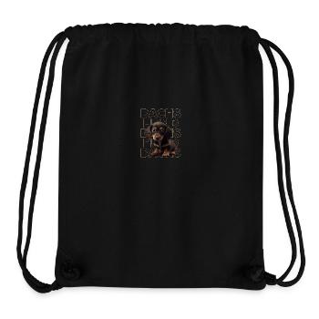 Rauhaardackel Dachshund Hund Hunde Welpe Dackel - Stanley/Stella recycelter Gym Bag - Schwarz - Vorne