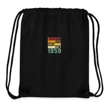 Birthday: July 1959 Legendary Epic - Stanley/Stella Recycled Gym Bag - black - Front