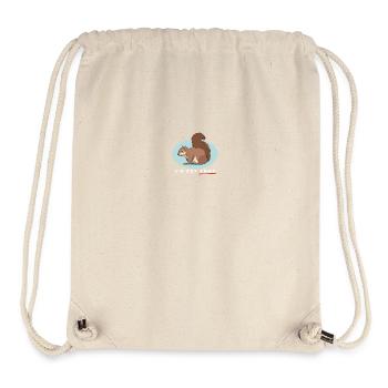 Süßes Eichhörnchen Hörnchen Geschenk - Stanley/Stella recycelter Gym Bag - Naturweiß - Vorne
