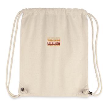 Ihr seid doch wieder ohne Aufsicht - Stanley/Stella recycelter Gym Bag - Naturweiß - Vorne