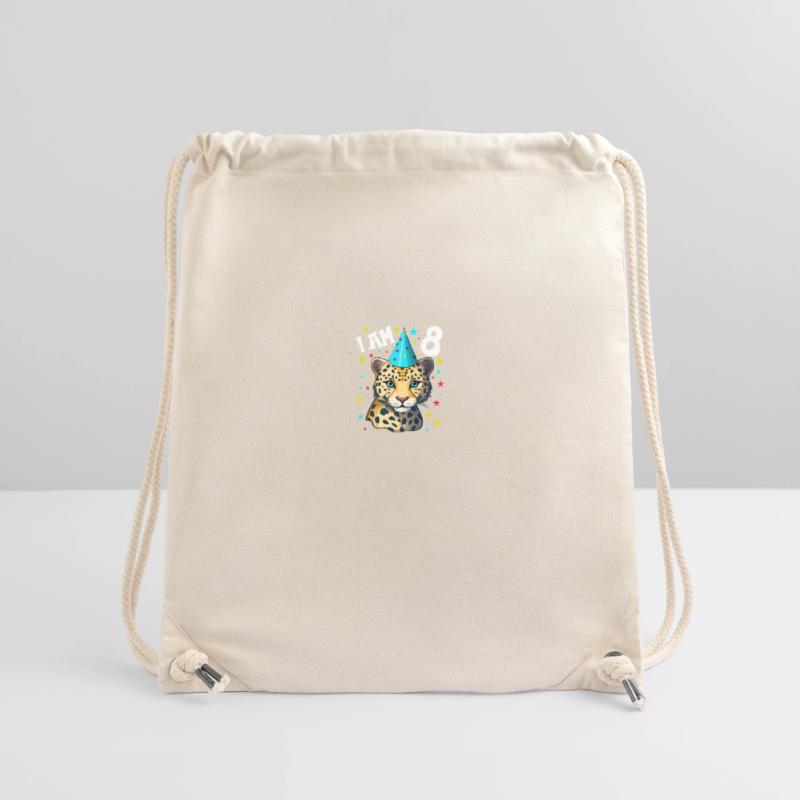 Ich bin 8 Jahre alt Leoparde Leopard 8. Geburtstag Stanley/Stella recycelter Gym Bag
