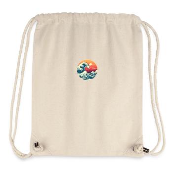 Große Welle The Great Wave Kanagawa - Stanley/Stella Recycled Gym Bag - natural - Front