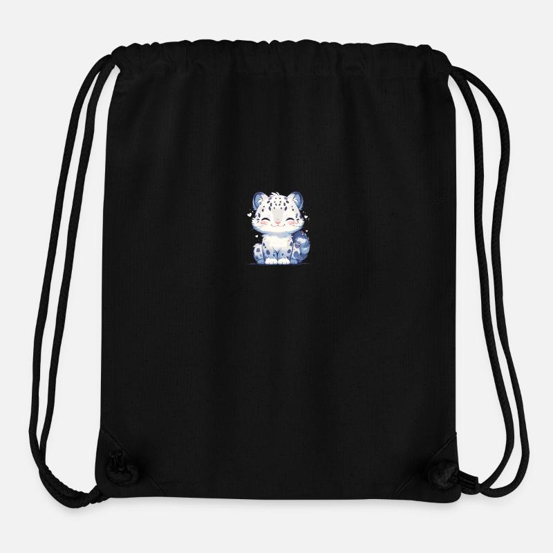 Snow Leopard Schneeleoparde Schneeleopard - Stanley/Stella recycelter Gym Bag - Schwarz