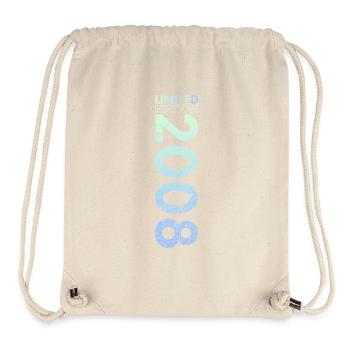 Édition limitée cadeau pour le 18e anniversaire 2008 - Sac à cordon recyclé Stanley/Stella - blanc naturel - Devant