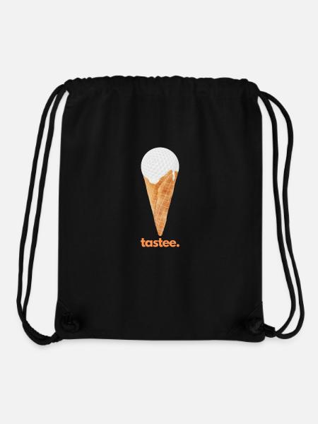 Golfball in Eiswaffel - Tastee - Golf is cool - Stanley/Stella recycelter Gym Bag - Schwarz