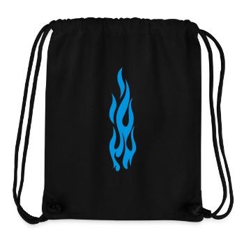 flammen - Stanley/Stella recycelter Gym Bag - Schwarz - Vorne