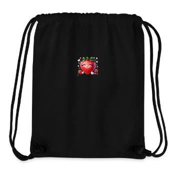 La fraise joyeuse - Sac à cordon recyclé Stanley/Stella - noir - Devant