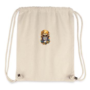 Golden Sugar Skull - Stanley/Stella Recycled Gym Bag - natural - Front