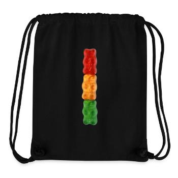Gummibärchen Totem - Stanley/Stella recycelter Gym Bag - Schwarz - Vorne