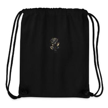 Schwarze Goldene Rose - Stanley/Stella recycelter Gym Bag - Schwarz - Vorne
