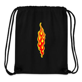 flammen - Stanley/Stella recycelter Gym Bag - Schwarz - Vorne
